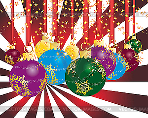 Christmas balls - vector clipart