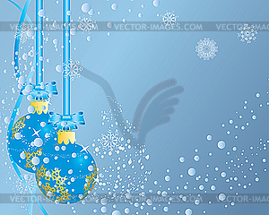 Christmas balls - vector image