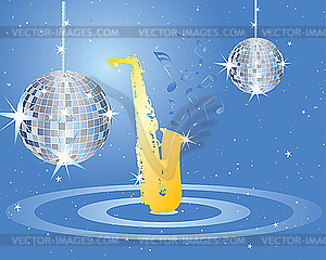 Musical background - vector image