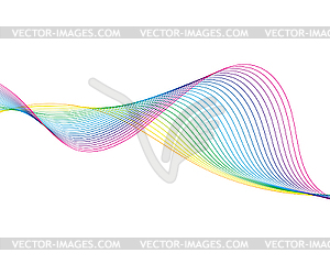 Colourful lines - royalty-free vector image