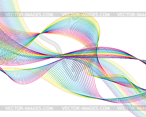 Colourful lines - vector image