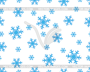 Seamless snowflakes - vector image