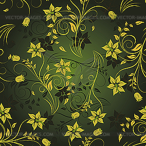 Seamless floral pattern - vector image