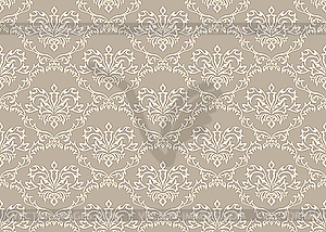 Seamless damask background - vector image