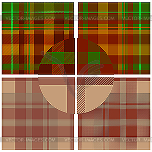 Textile seamless pattern set  - vector clip art