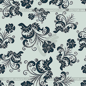 Damask seamless pattern - vector clip art