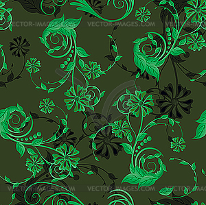 Seamless floral pattern - vector EPS clipart