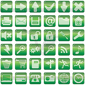 Set of internet icons - vector image