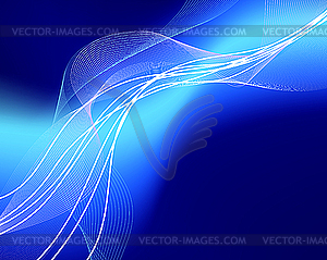 Glowing water waves - vector clipart