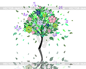 Blossom tree - vector clipart