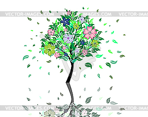 Blossom tree - vector clip art