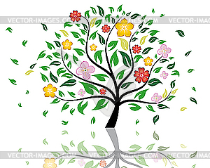 Blossom tree - vector clipart / vector image