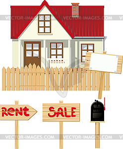 House for Rent or sale - vector image