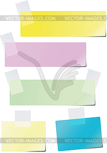 Colored paper - vector clip art