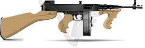 Tommy Gun - vector image