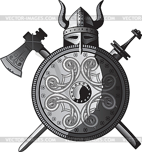 Набор викинга - рисунок в векторном формате