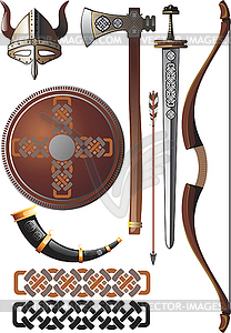 Viking set - vector image