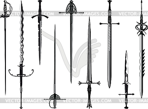 Set of swords - vector image