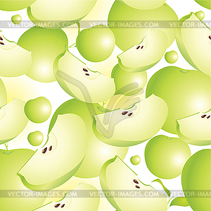 Seamless apple - vector clipart