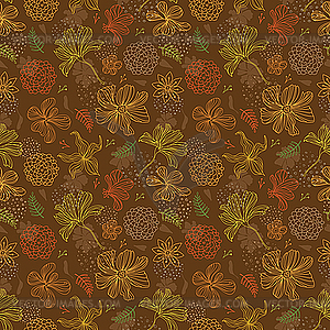 Seamless pattern floral background - vector image