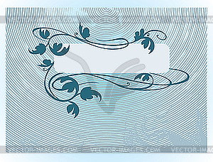 Decorative blue background - vector clipart