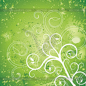 Green abstract background - vector clip art