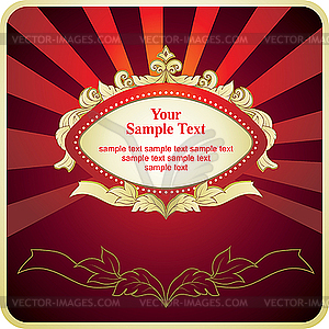 Red label - vector clipart