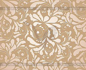 Seamless floral pattern - vector clipart