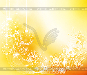 Golden Christmas Background  - vector clipart