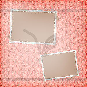 Blank frames for photo on the retro background  - vector clipart