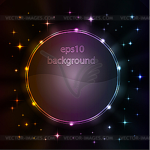 Stylized abstract background with glowing elements  - vector EPS clipart