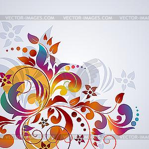 Colorful floral background - stock vector clipart