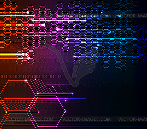 Abstract modern glowing background - vector clipart