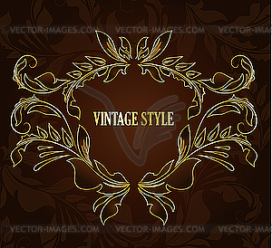 Vintage stylized floral background  - vector clipart