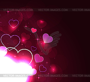 Valentine`s day background - vector clipart
