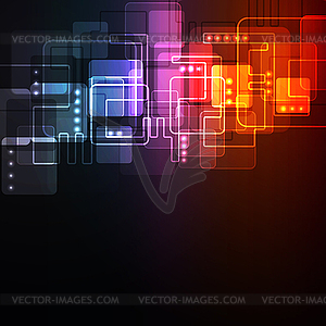 Abstract glowing background - vector clip art