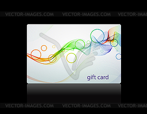 Gift card - vector image