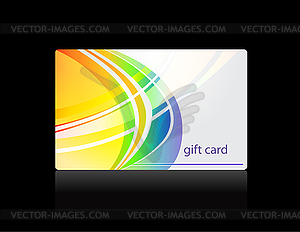 Gift card - vector image