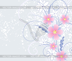 Floral background - vector clip art