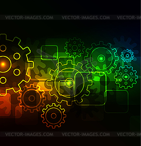 Abstract glowing background - vector clip art