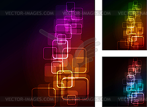Glowing abstract background - vector image