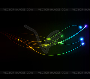 Glowing abstract background - vector image