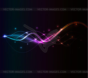 Glowing abstract background - vector image