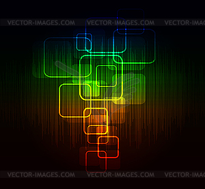 Abstract glowing background - vector clipart