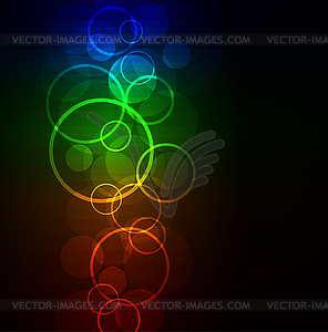 Abstract glowing background - vector image