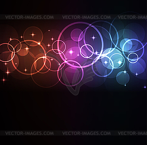 Abstract glowing background - vector image