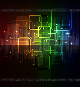 Abstract glowing background - vector clipart