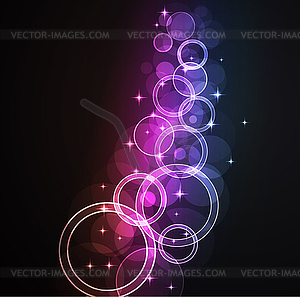 Abstract glowing background - vector image