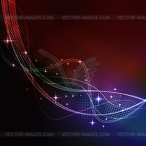 Abstract wave - color vector clipart