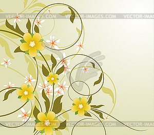 Floral background - vector image